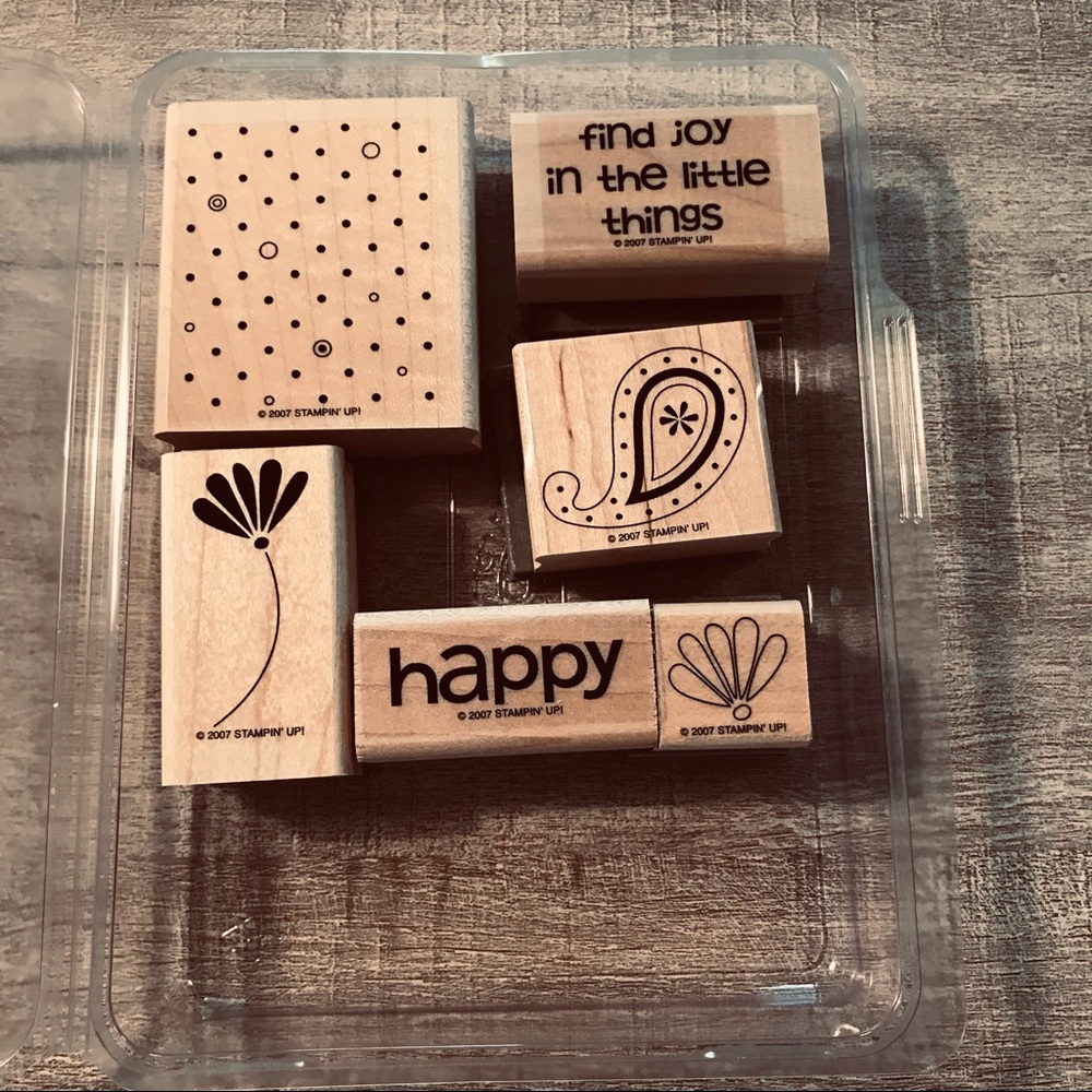 Never Been Used set of 6 Stampin Up Stamps